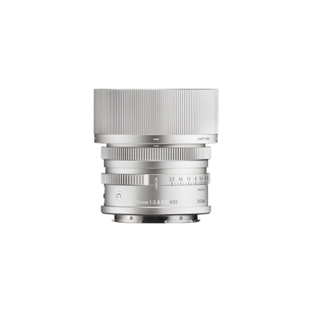 Sigma 45/2,8 DG Contemporary Silver L-Mount